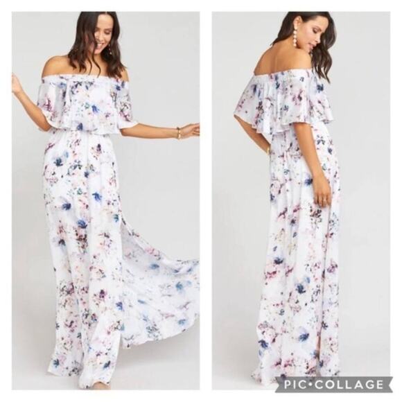 Show Me Your MuMu Dresses & Skirts - Show me your mumu hacienda off the shoulder bridesmaid bouquet beauty maxi dress